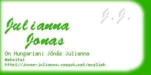julianna jonas business card